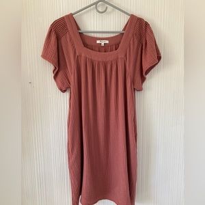 Madewell 100% Cotton Pink Dress Medium